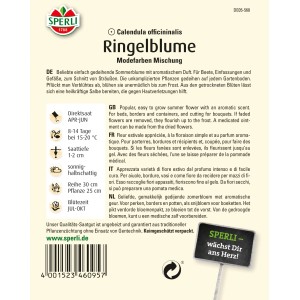Samenpackung Sperli Ringelblume Modefarben Mischung, mehrfarbig.