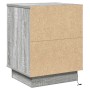 vidaXL Nachttisch mit Schubladen Grau 39 x 34,5 x 50 cm Holzwerkstoff 869620_8