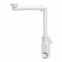 Weißer Lira SPA Raumsparsiphon Extra Slim für Waschtisch mit Reinigungsöffnung, 32/40 mm. Platzsparend für Badmöbel.