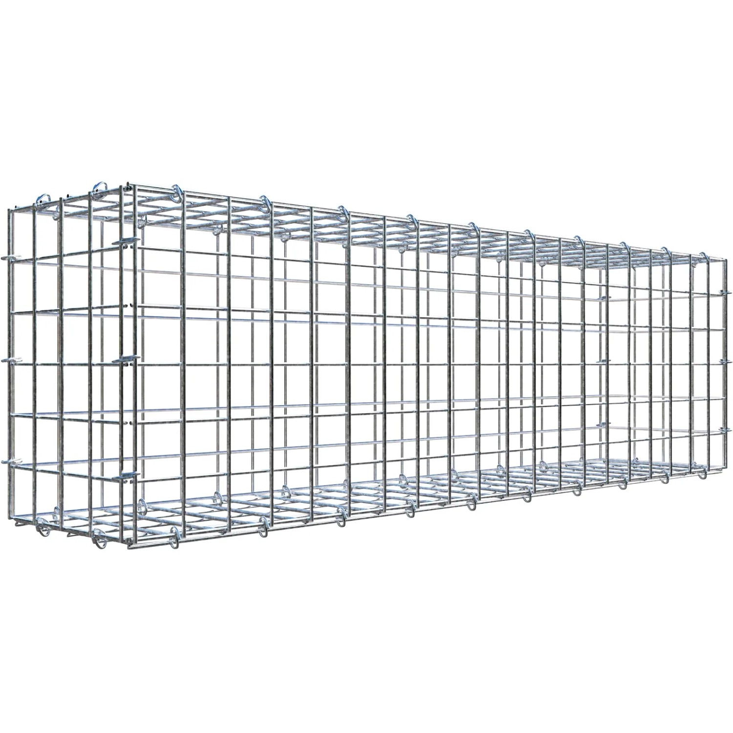 Gabiona C-Ring-Gabione 30 x 100 x 20 cm Maschenw 5 x 5 cm
