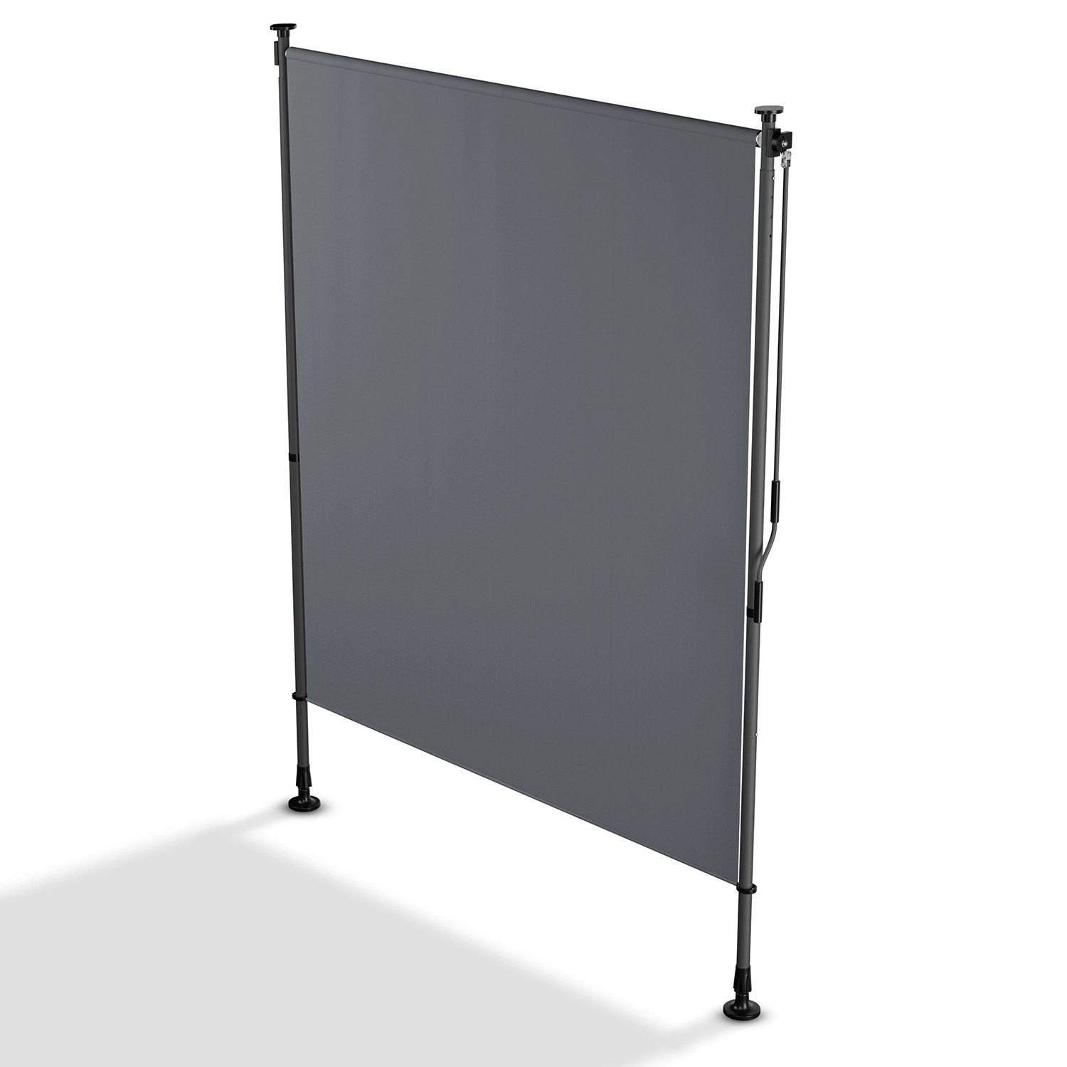 Juskys Senkrechtmarkise Barbados 150 x 310 cm Grau günstig online kaufen