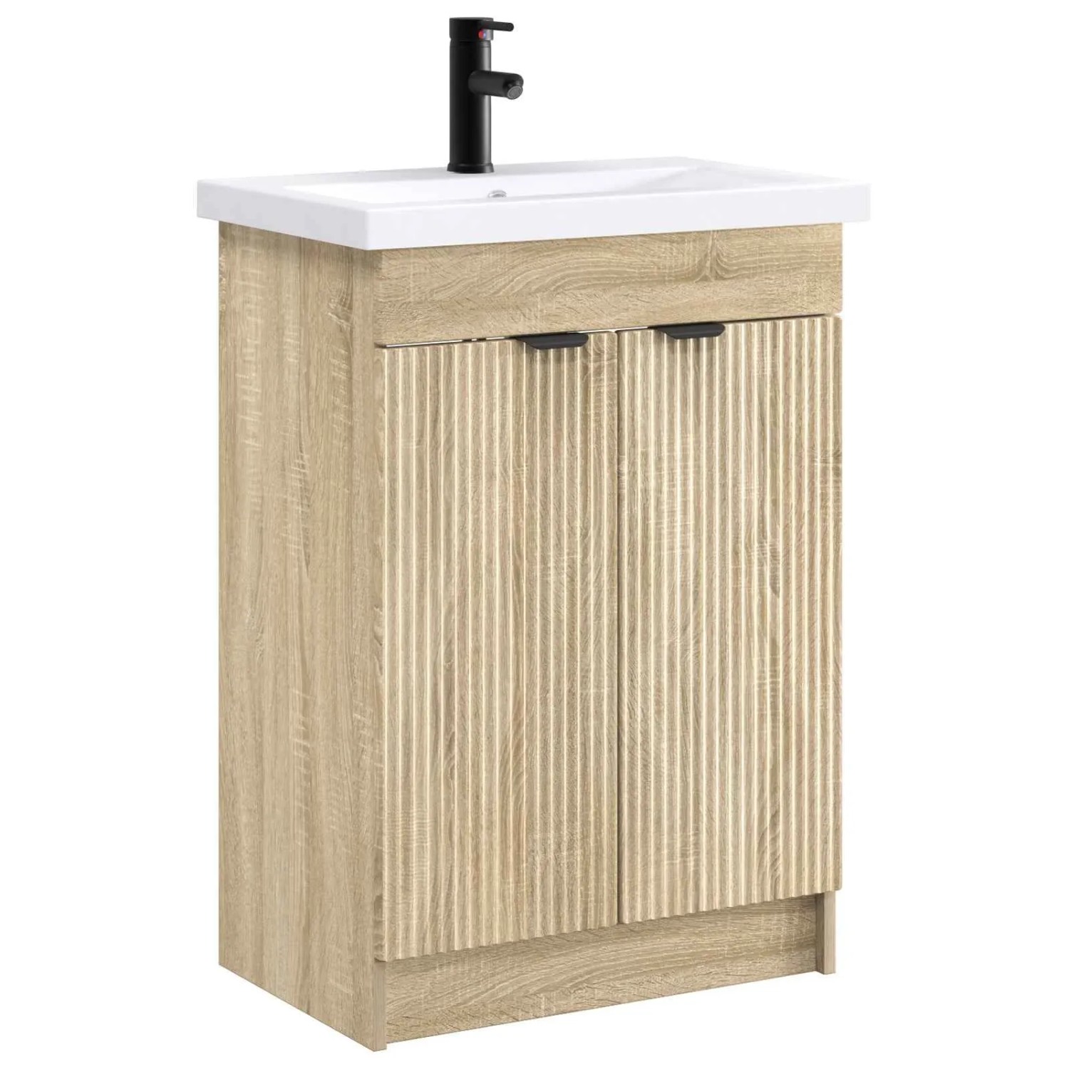 vidaXL Badezimmermöbel-Set Sonoma-Eiche 78,5 x 37,5 x 81 cm 3404156
