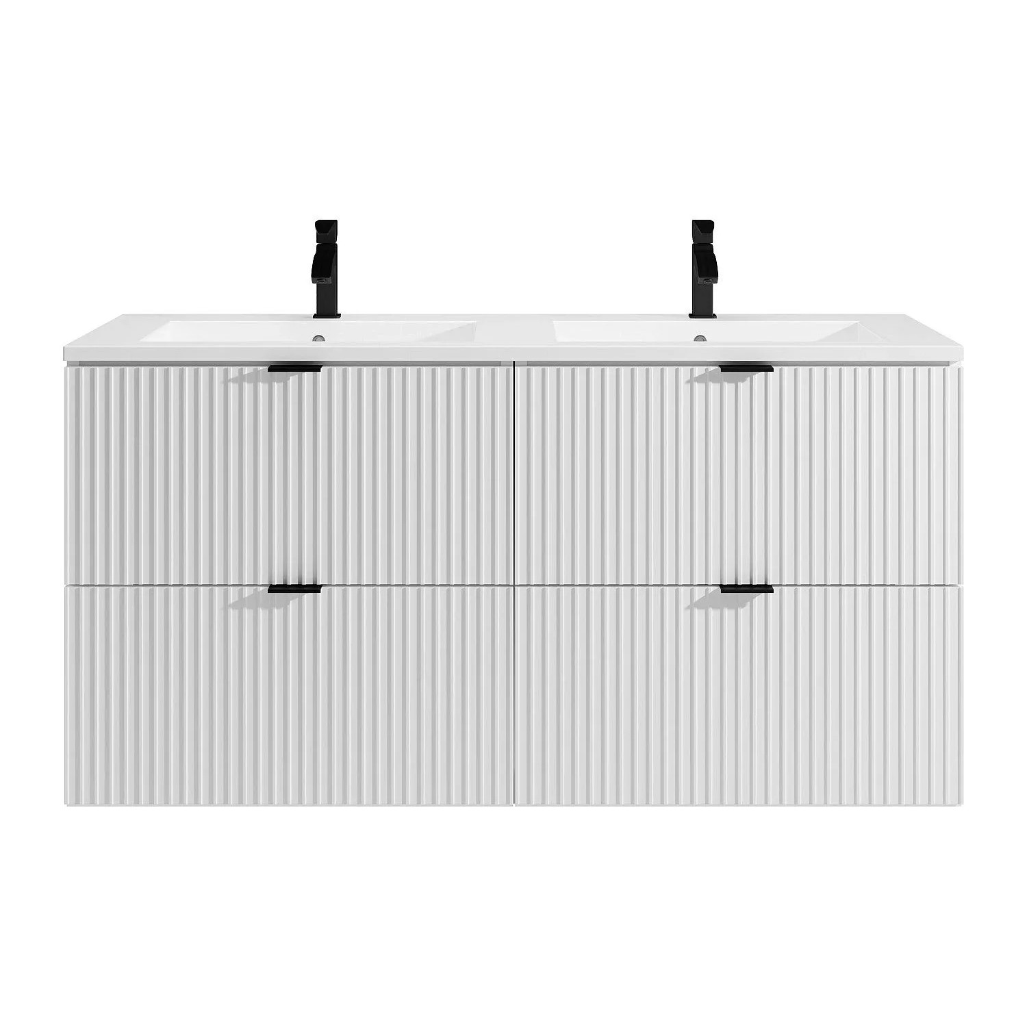 Vente-unique Doppelwaschtisch Zevini Weiß 120 cm
