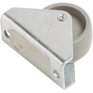 Möbel-Bockrolle Standard, Ø 30mm, 45kg Traglast, verzinktes Stahlblechgehäuse und Kunststoffrad.