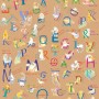 Komar Fototapete Vlies Animals A-Z: Alphabet mit Tiermotiven für Kinderzimmer.