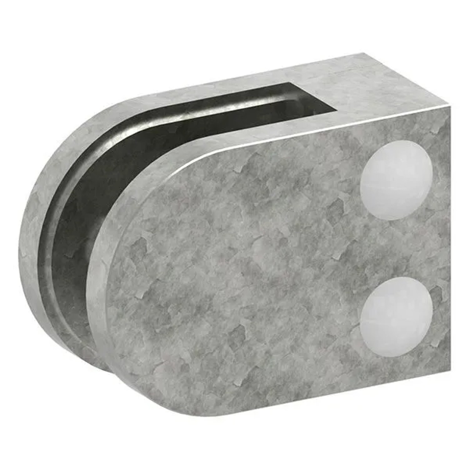 FeNau Glasklemme 63x45x28 mm AbZ Für Anschluss Flach Zink