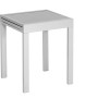 Merxx Amalfi Gartentisch, ausziehbar, 65/130x65 cm, mit grauer Glasplatte.
