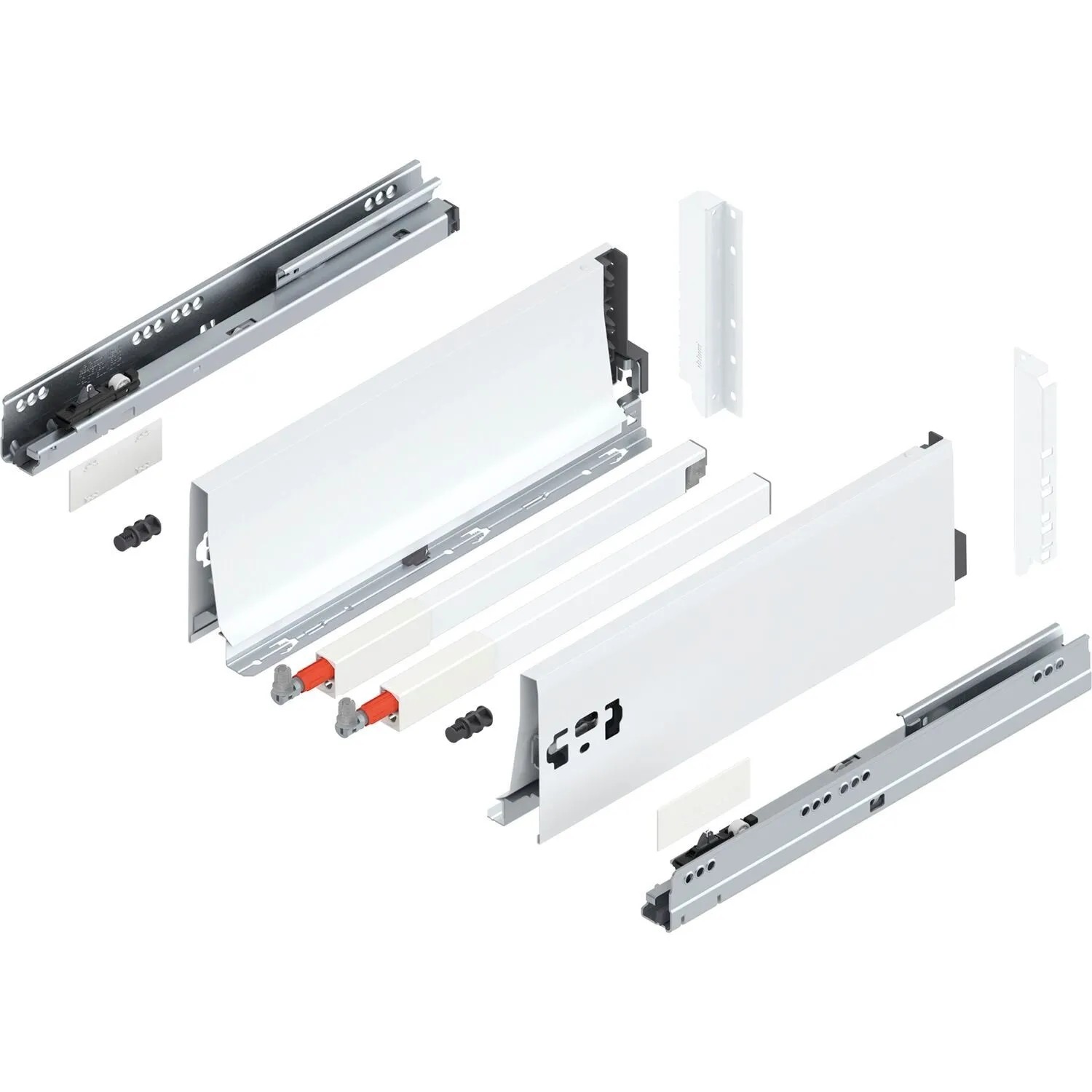 Blum D-Reling K Tandembox antaro Vollauszug 350 mm 30 kg Seidenweiß 1 Paar