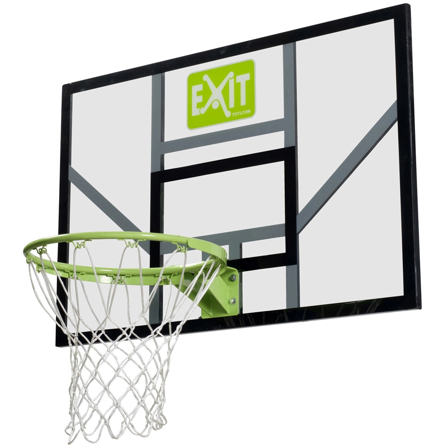 EXIT Galaxy Basketballbrett mit Ring und Netz - grün/schwarz