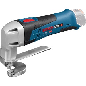 Bosch Professional Akku-Blechschere GSC 12V-13, blau/silber, für präzise Blechschnitte.