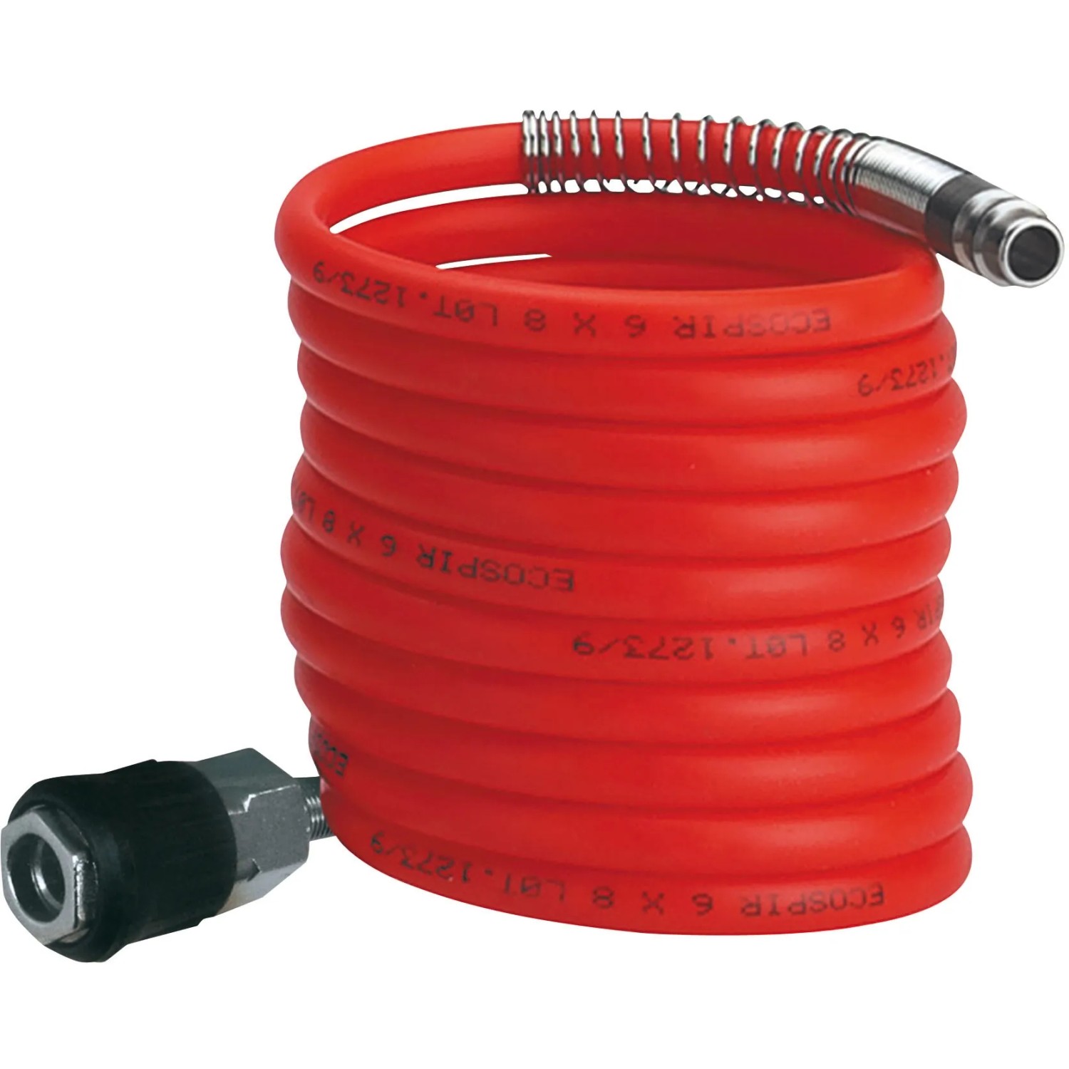 Einhell Druckluftschlauch, rot, 4 m lang, Teil des 5-tlg. Profi-Sets für Kompressoren.
