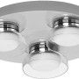 Runde Ledvance Smart+ WiFi Bad-Wandleuchte Orbis, chromfarben, 30 cm, tunable white.