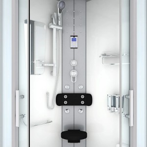 AcquaVapore Duschkabine 100x100 mit Regendusche, Handbrause und Massagedüsen.
