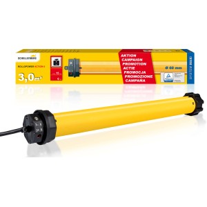 Schellenberg Rollladenmotor Action Maxi 6 Nm, gelb, zur Motorisierung von Rollläden