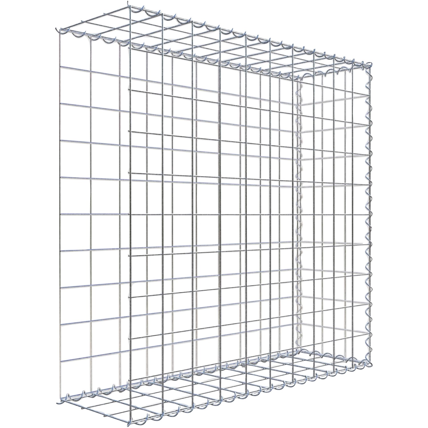 Thumbnail - Gabiona Gabione-Anbaukorb Typ 2 100 x 100 x 30 cm Maschenw 10 x 10 cm