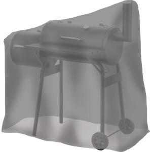 Tepro Abdeckhaube für Smoker, anthrazit, ca. 114x109cm, schützt vor Wind und Wetter.
