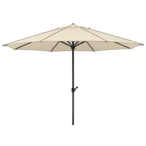 Schneider Marktschirm Adria, Ø 350 cm, naturfarben, mit Kurbelmechanik zum Öffnen.