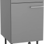 Optifit Unterschrank Mats825 in Basaltgrau, 50 cm breit, mit Schublade und Tür. Küchenunterschrank für Stauraum.