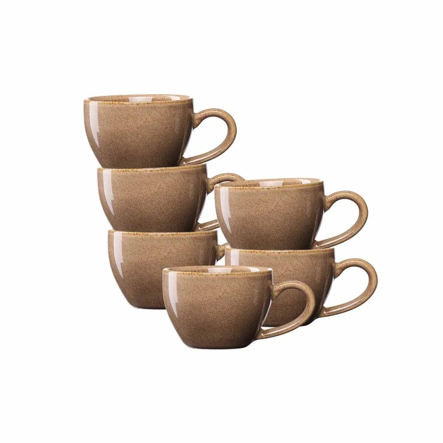 Ritzenhoff & Breker Sahara Espressotasse 100 ml 6er Set Hellbraun