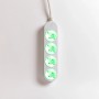 Weiße Shelly Power Strip 4 Gen 4 Steckdosenleiste mit vier Steckdosen und Energiemessung.