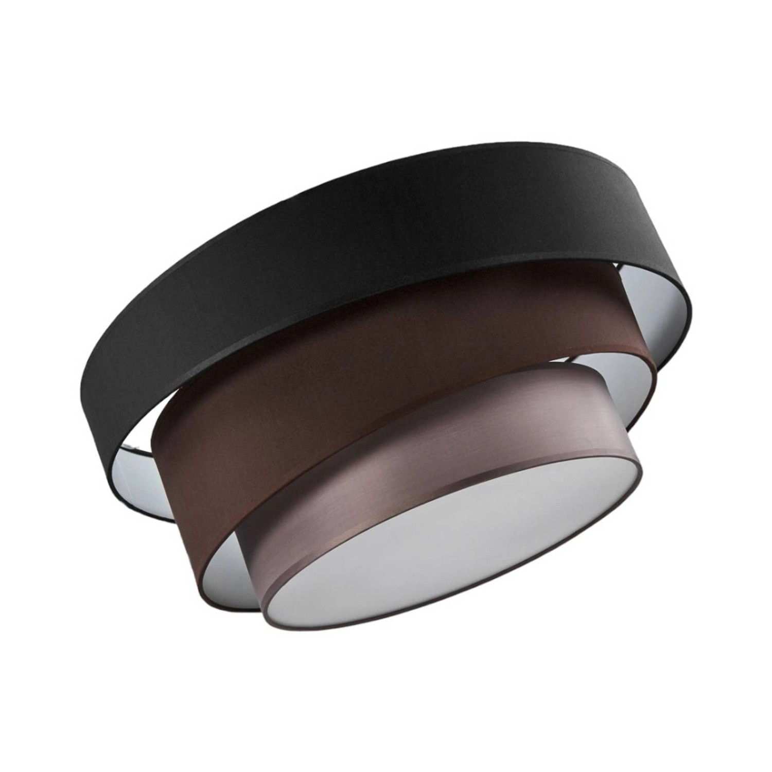 Lindby Deckenlampe Melia 9639033 Modern in Schwarz aus Textil 3-flammig E27 günstig online kaufen