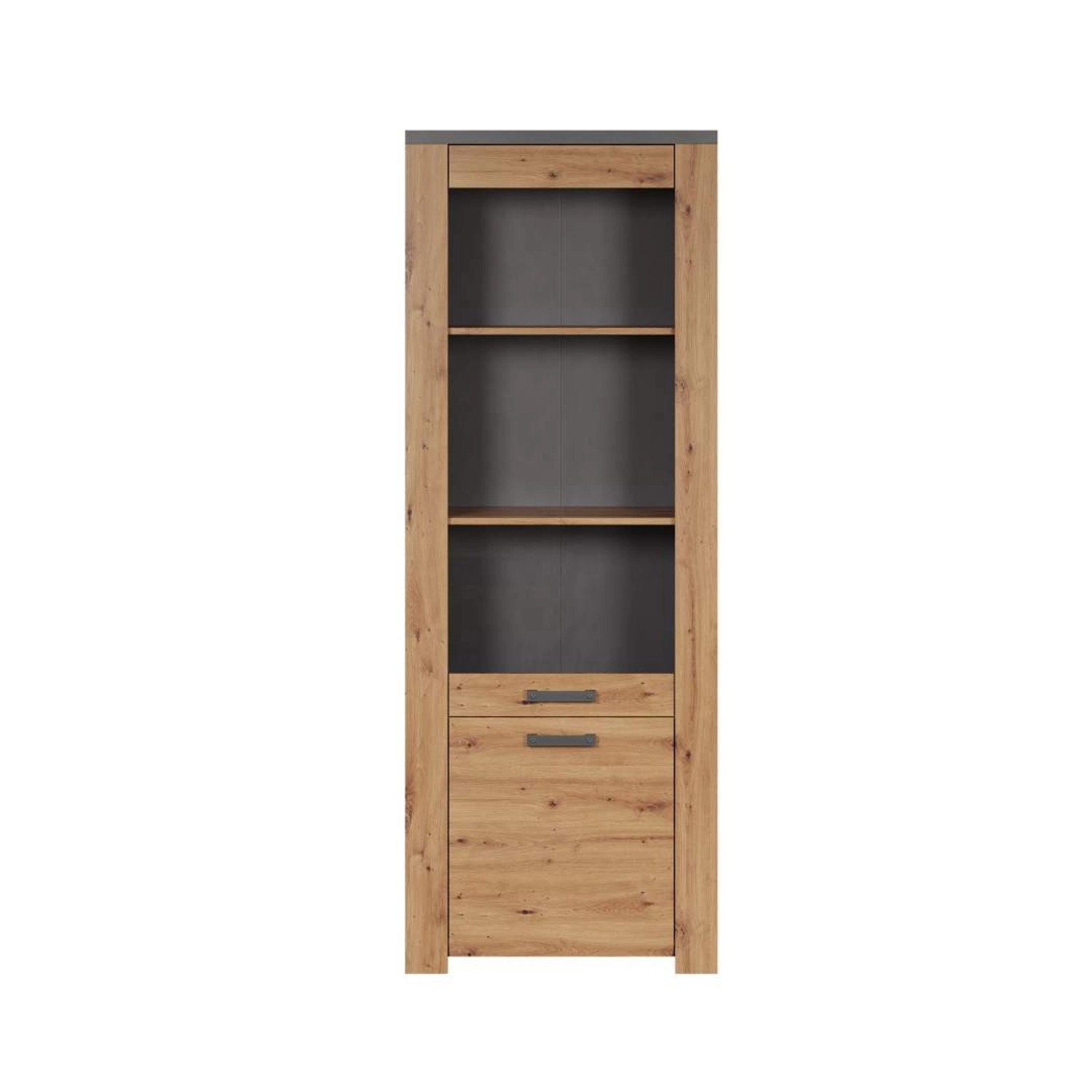 ebuy24 Follow1 Vitrinenschrank Eiche Dekor günstig online kaufen