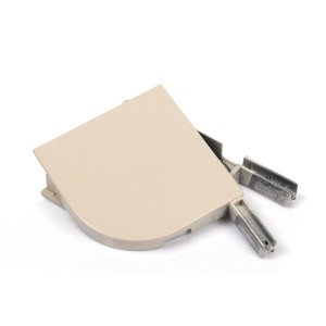 Avosdim Alu Blendkappen, viertelrund, 180mm, Beige (RAL 1015) für Rollladensteuerung.
