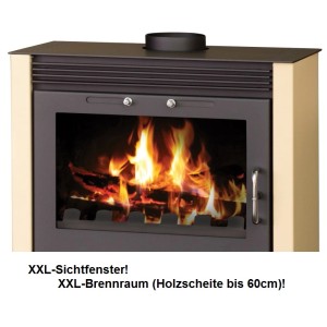Victoria Kaminofen Rubin Creme mit 13 kW