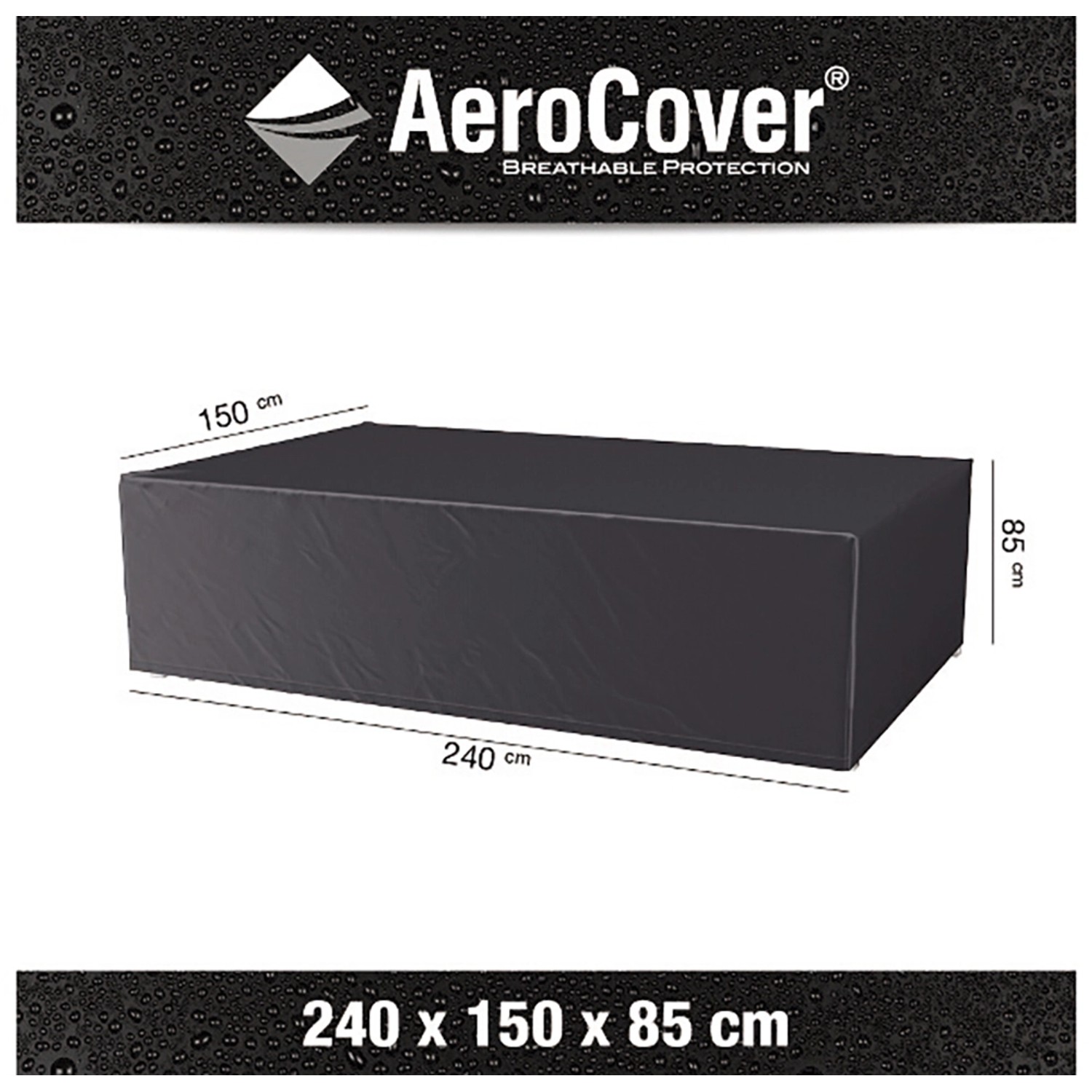 Aerocover Atmungsaktive Schutzhülle f. Sitzgruppen 240x150x85 cm