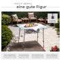 Tectake Campingtisch Julian, klappbar, grau, mit MDF-Platte, 80x60x68 cm. Ideal für Camping und Garten.