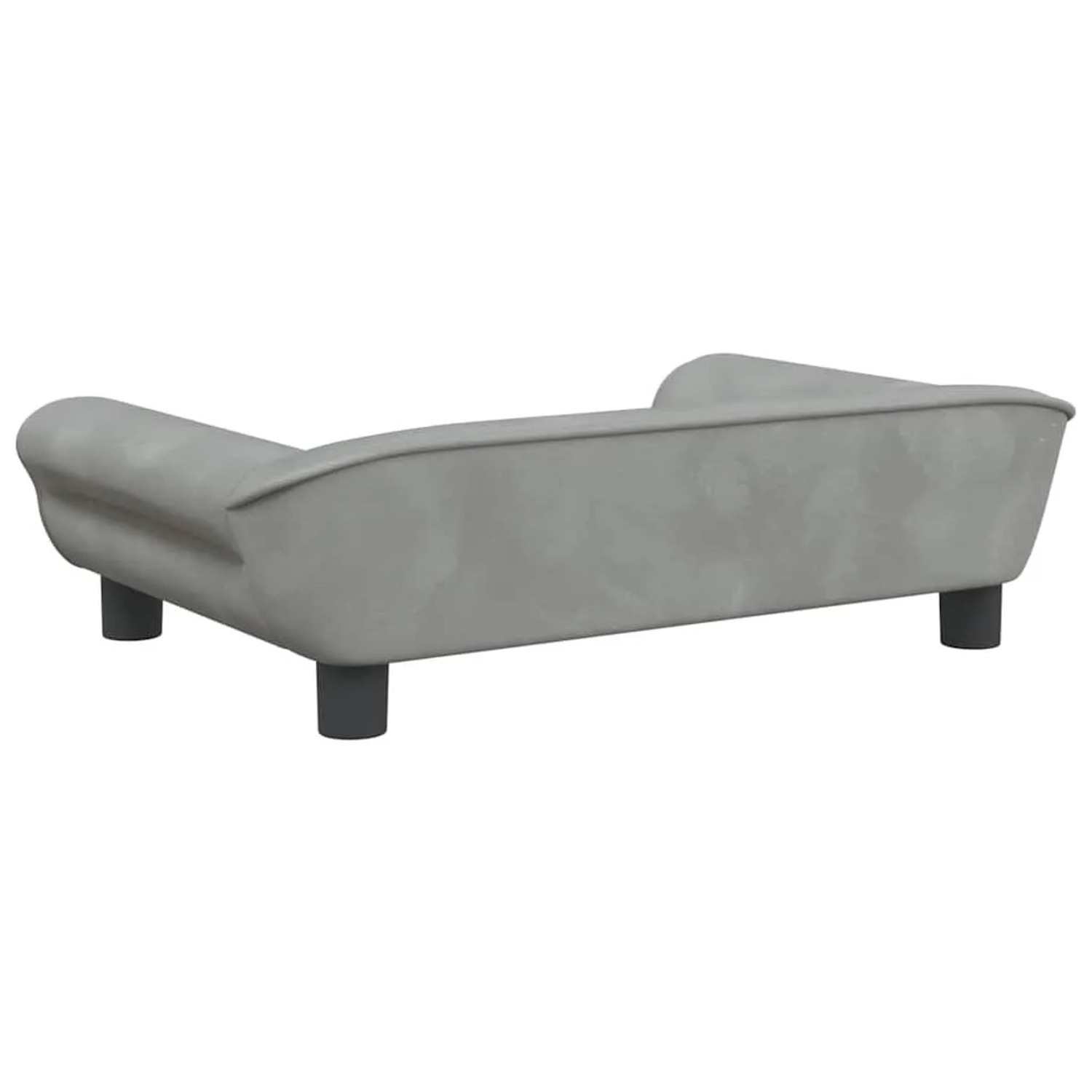 vidaXL Hundebett Hellgrau 70x48x22 cm Samt 172013_5