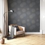 Newroom Vliestapete Raina Silber Kreise Retro Strukturiert FSC®_5
