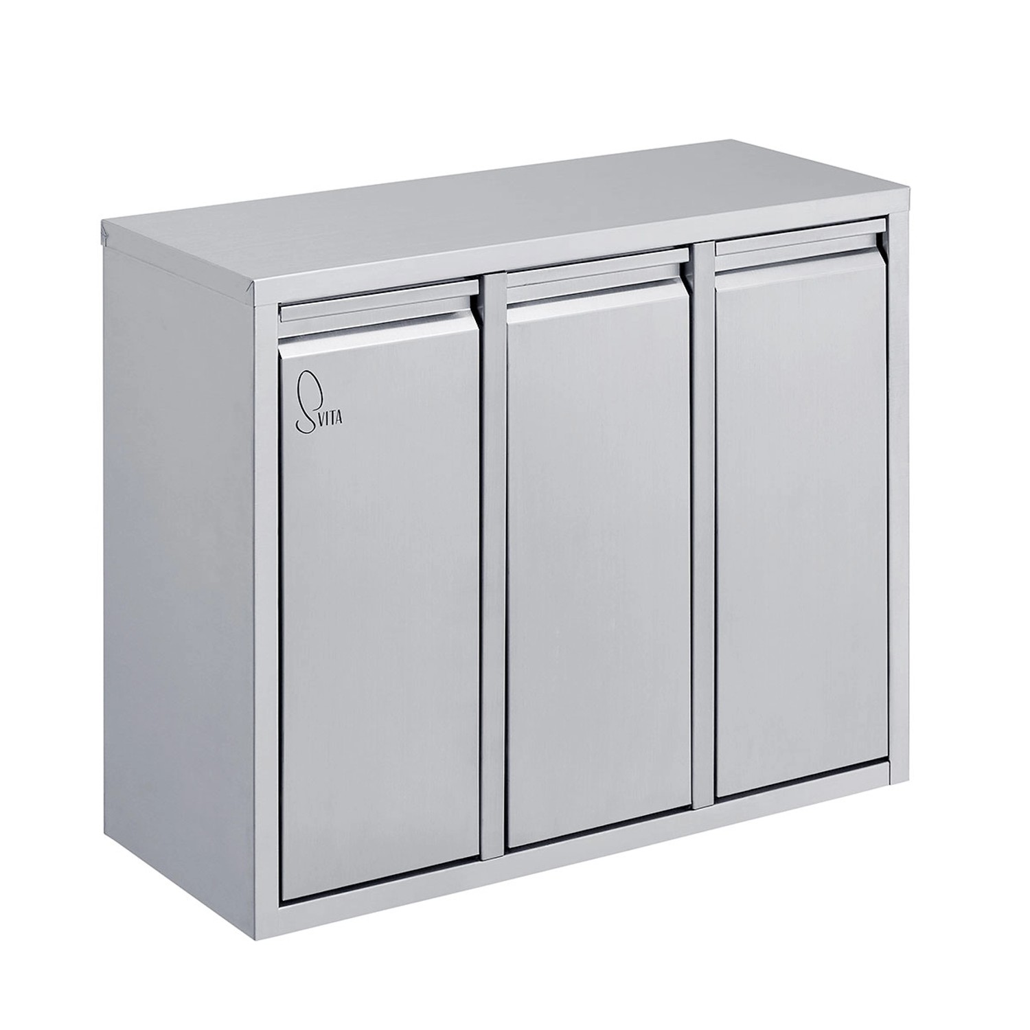 Svita H3X15 Mülleimer Wandbefestigung Mülltrennsystem 3 Fächer 3x15L 45 Lit günstig online kaufen