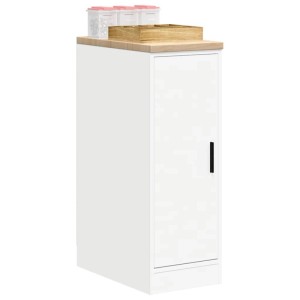 vidaXL Garagen-Aufbewahrungsschrank Weiß 30x51x85 cm Massivholz Kiefer 860553
