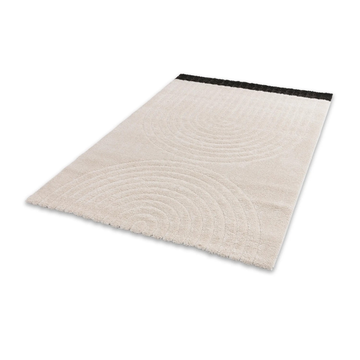 Schöner Wohnen Teppich Winsome Halbrund 200 cm x 290 cm Weiß