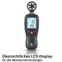 STAHLWERK Anemometer zur Messung von Luftgeschwindigkeit und Temperatur.