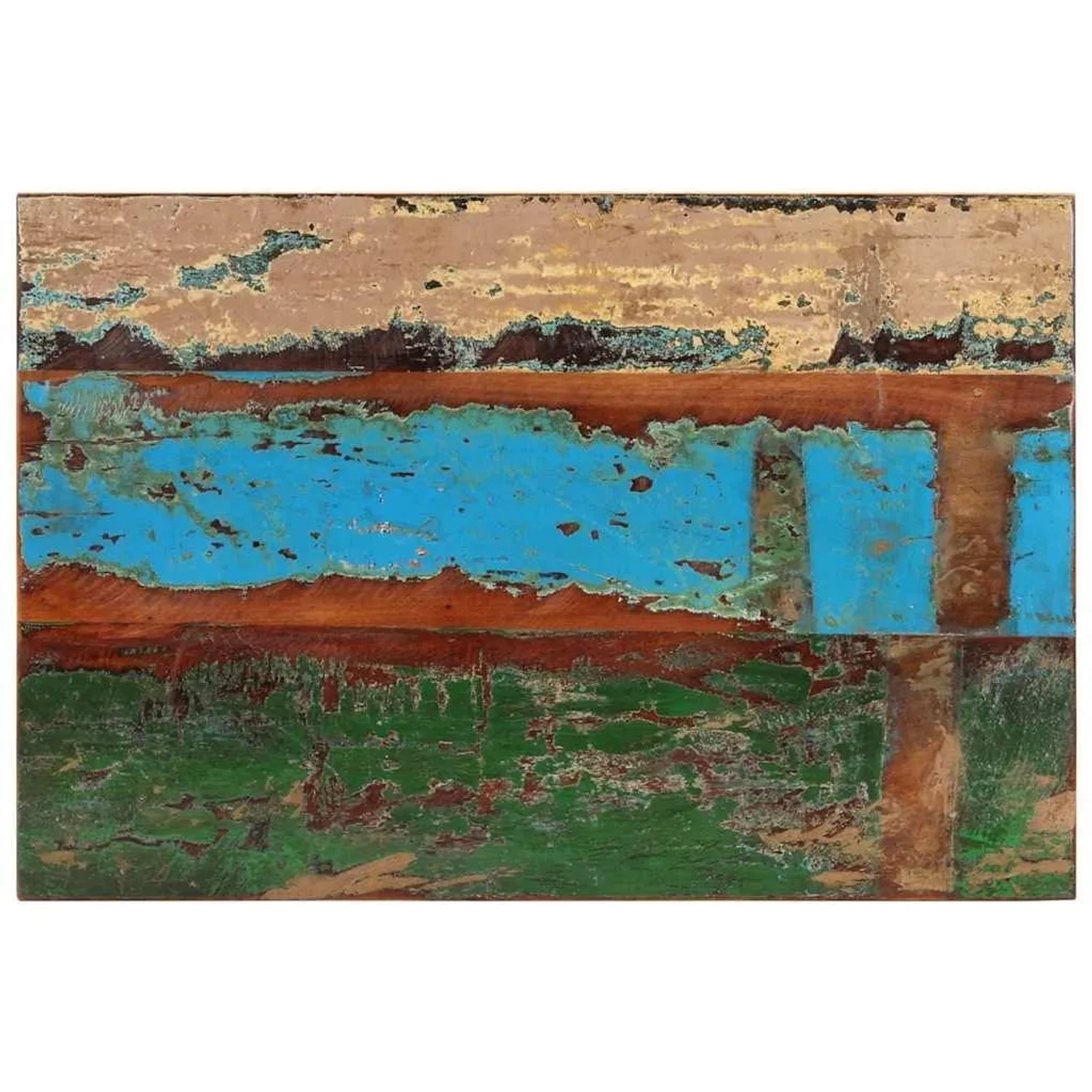 vidaXL Tischplatte Rechteckig 60x90 cm 25-27 mm Altholz Massiv 286055