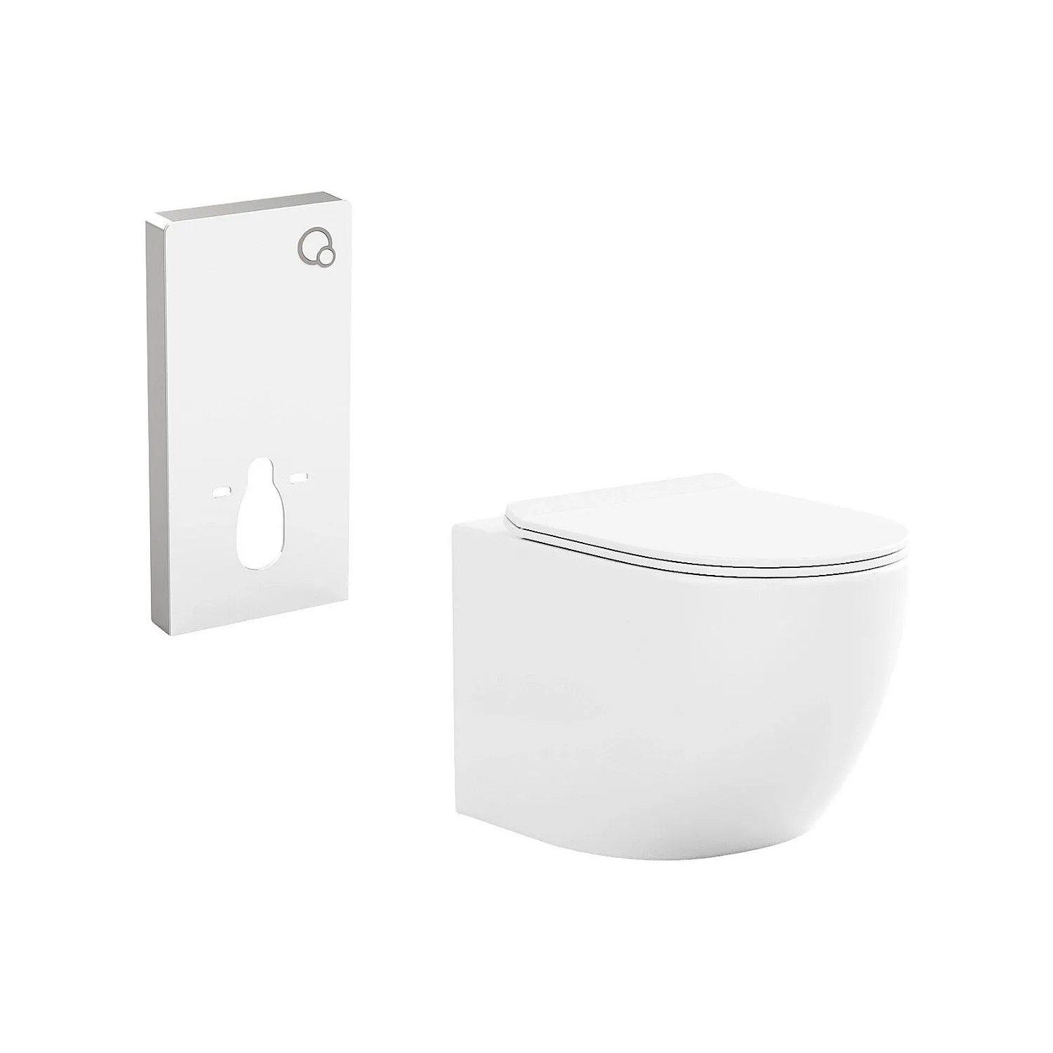 Vente-unique Hänge Wc Javoine Weiß 36 cm