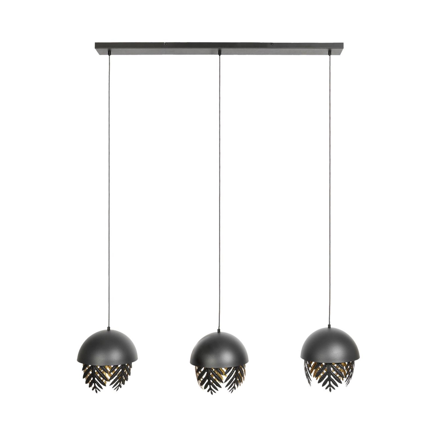 Lucande Pendelleuchte Aparas 9639650 Design Modern in Schwarz aus Metall 3- günstig online kaufen