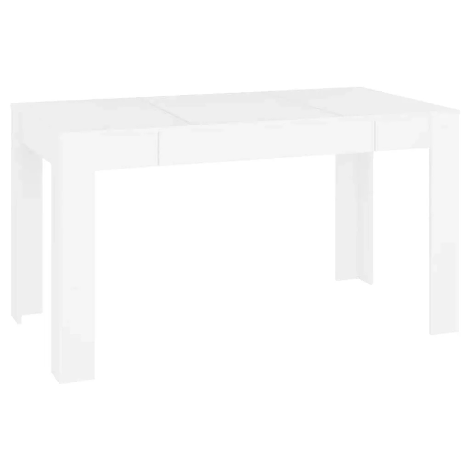 vidaXL Esstisch Weiß 140x74,5x76 cm Holzwerkstoff 804202