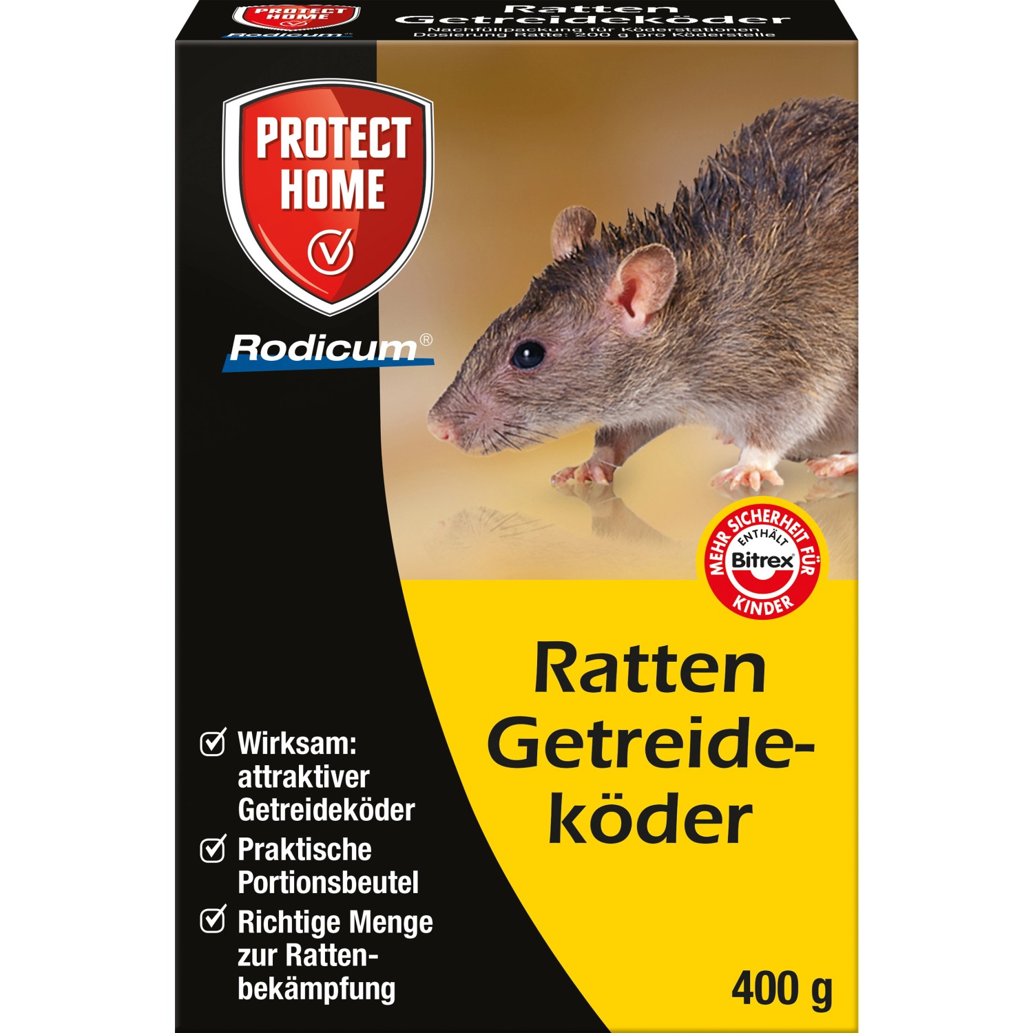 Protect Home Ratten Getreideköder 400 g