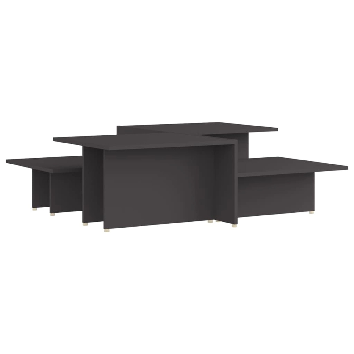 vidaXL Couchtische 2 Stk Grau 111,5x50x33 cm Holzwerkstoff 805566 günstig online kaufen