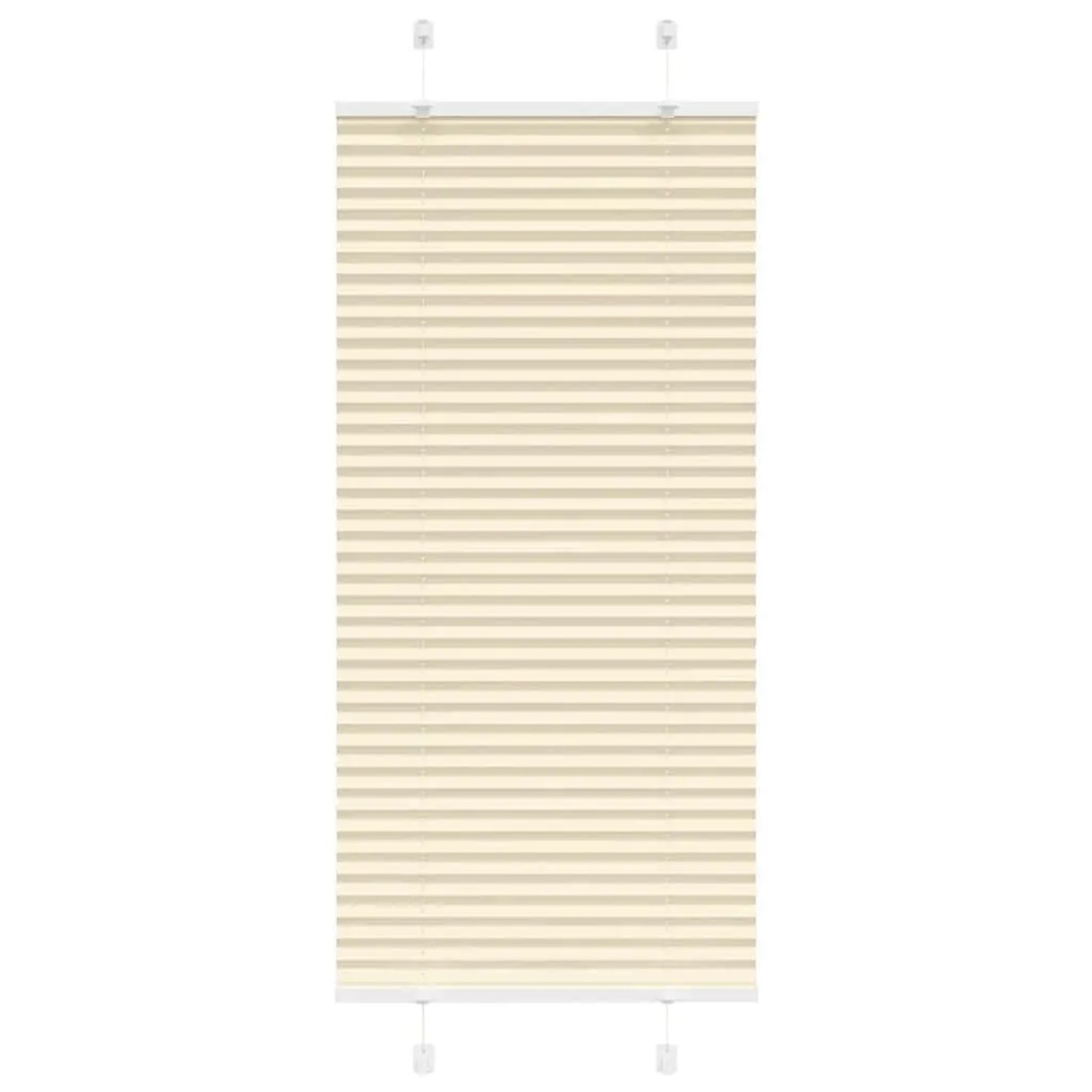 vidaXL Plissee Creme 65x150 cm Stoffbreite 64,4 cm Polyester 4015289 günstig online kaufen