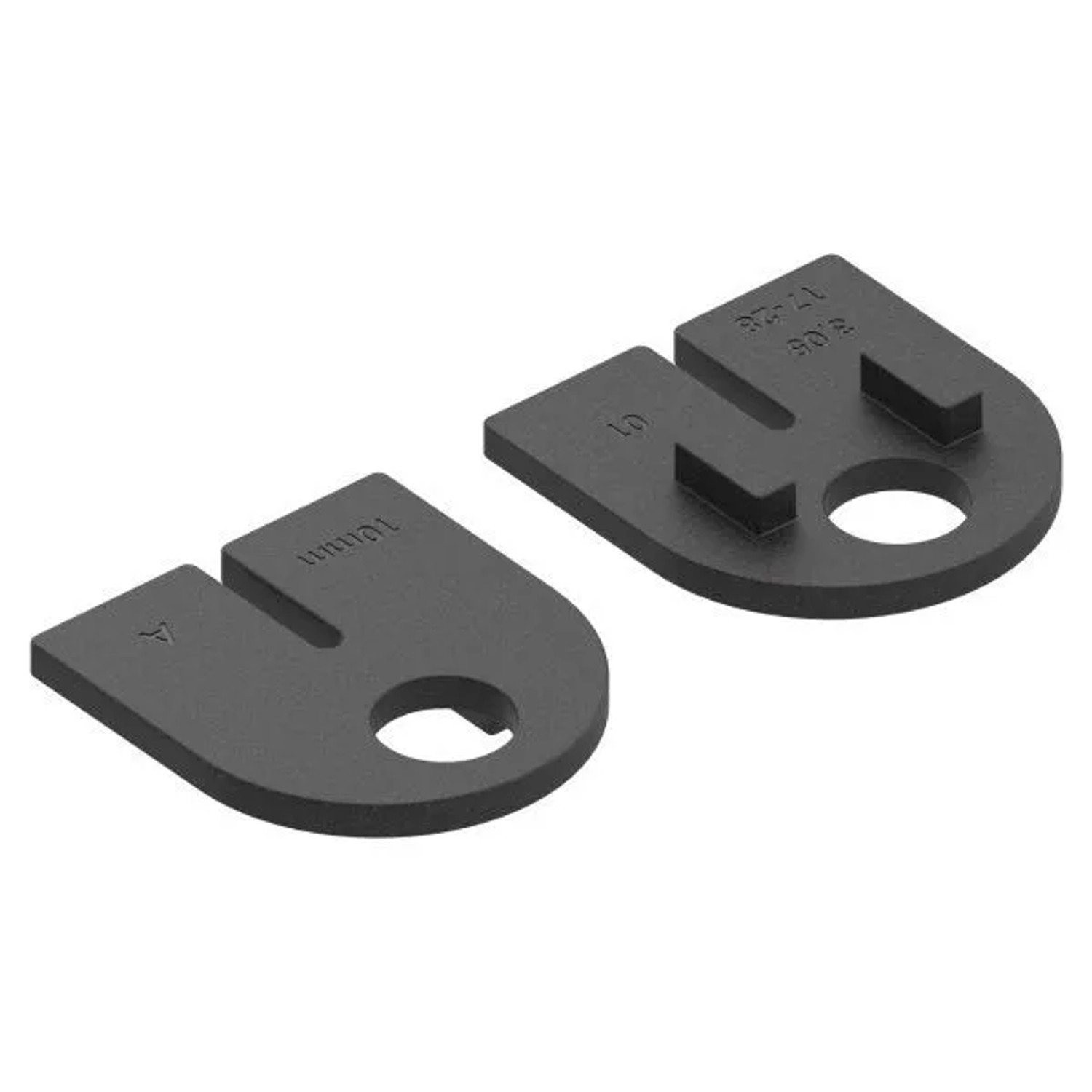 FeNau 1 Paar Gummis Zu Glasklemme 63x45x28 mm AbZ Für 10 mm Glas ESG