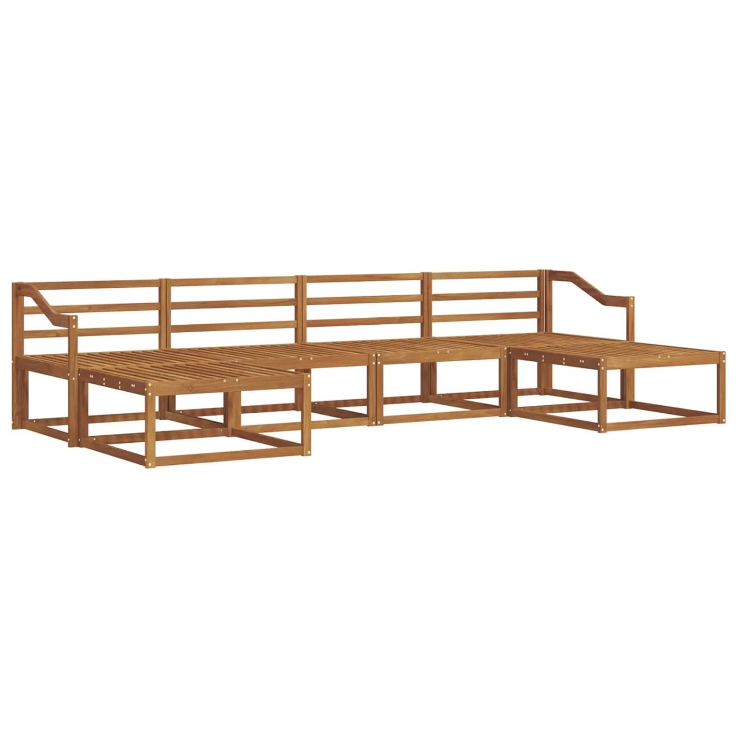 vidaXL Outdoor-Sofagarnitur 6-Tlg Natur Massivholz Akazie 3367977