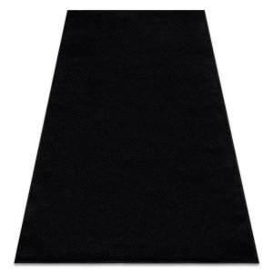 Schwarzer, rechteckiger RugsX Eton Plus Teppich aus Polypropylen mit weichem Flor, 250x300cm.