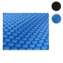 Rechteckige, schwarze/blaue Pool-Solarplane 3x2m (400µm) mit Noppen zur Wärmespeicherung.