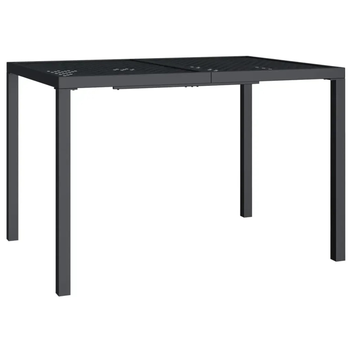 vidaXL Gartentisch Anthrazit 110x80x72 cm Stahl 362745