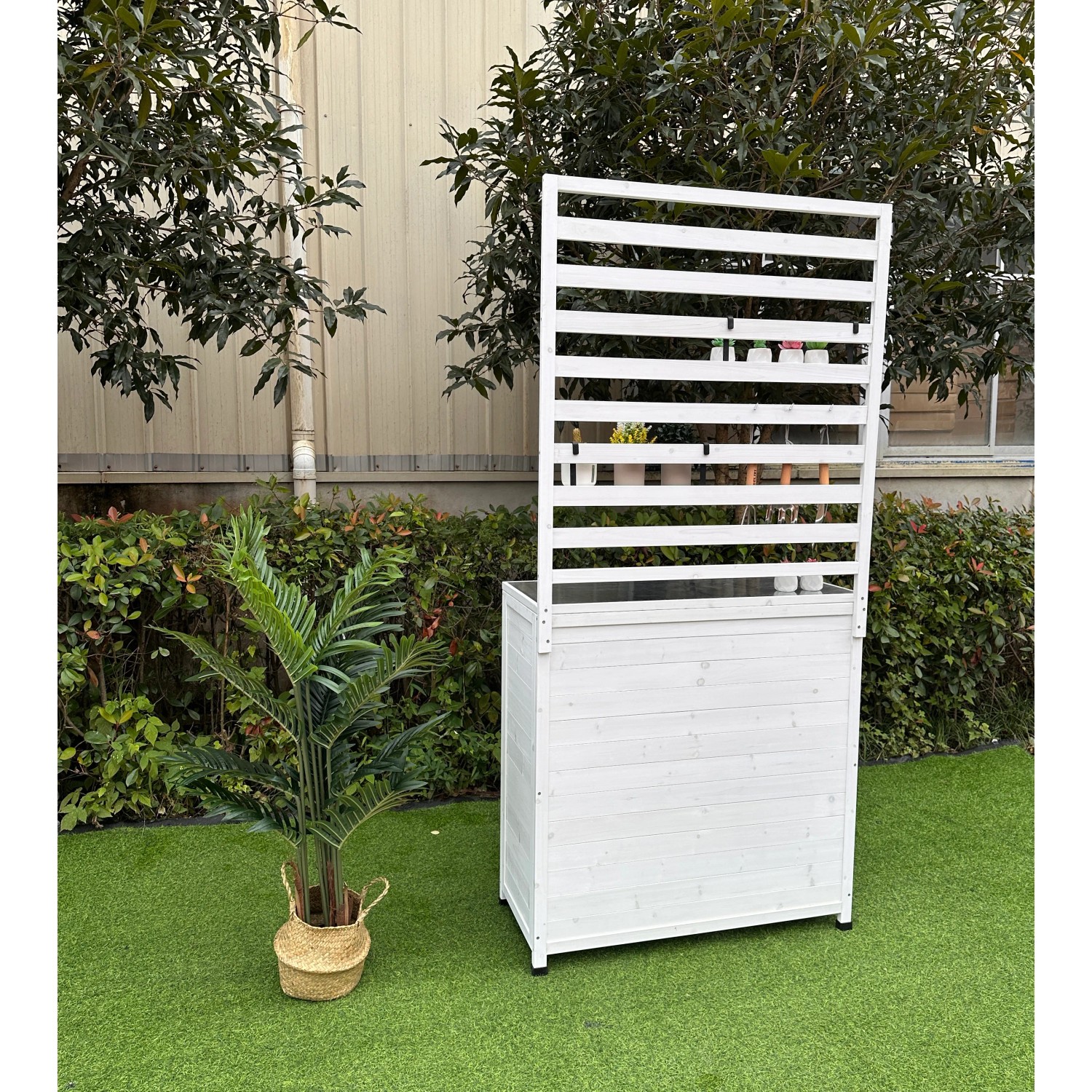 Leco Gartenregal Thea Weiß kaufen bei OBI