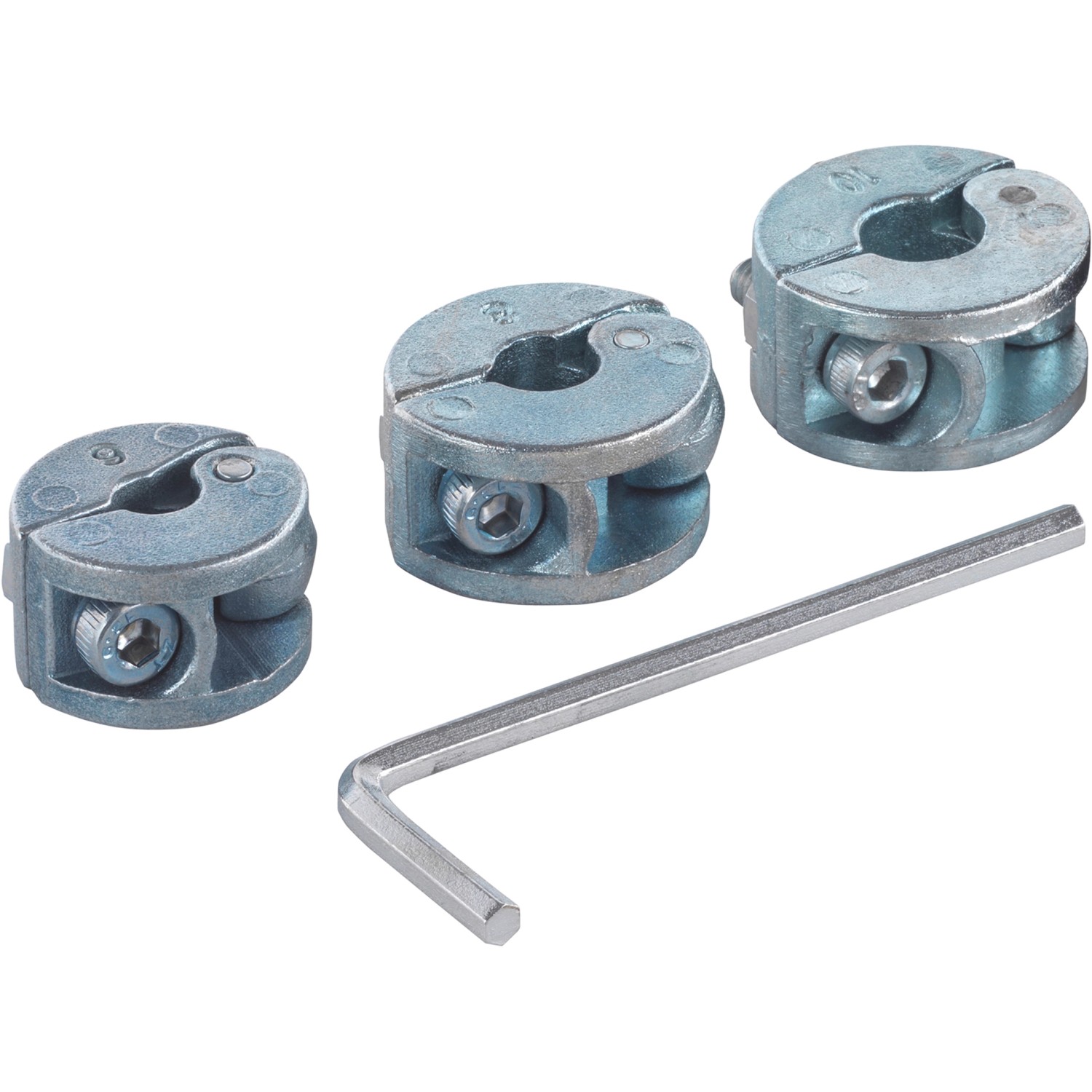 Wolfcraft Tiefenstopp-Set Universal Ø 6 mm, 8 mm und 10 mm 3-teilig